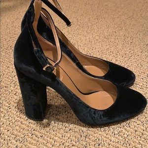Aquazzura Black Velvet Pumps